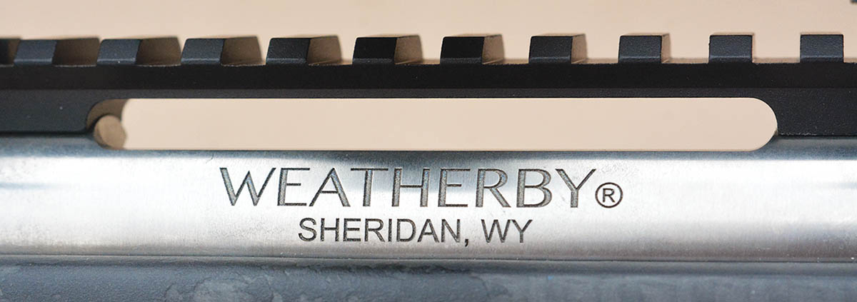 The Weatherby Mark V is manufactured in Sheridan, Wyoming.